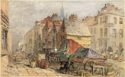 The Bigg Market, Newcastle upon Tyne by William Bell Scott